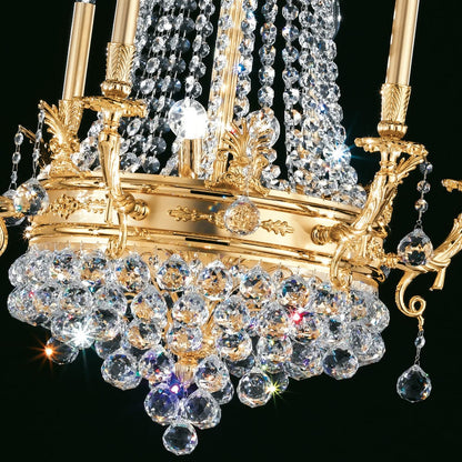 Statement Empire Style Crystal Chandelier