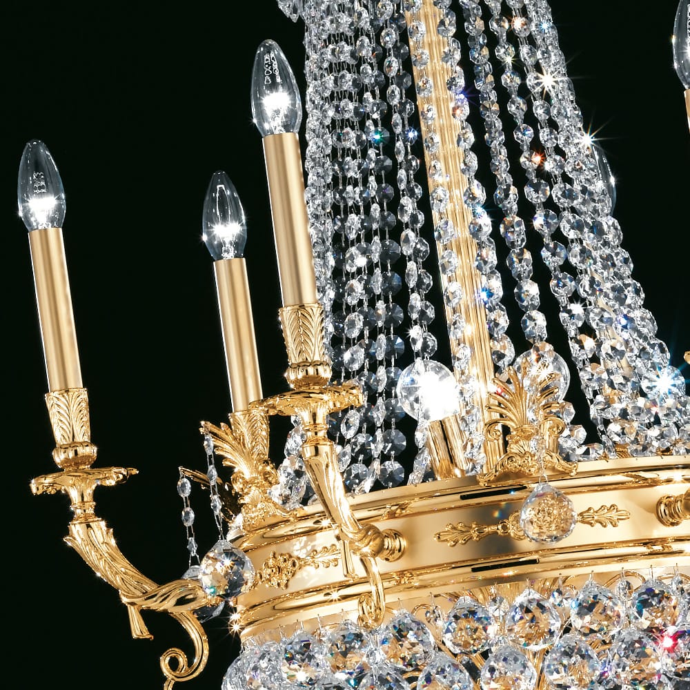 Statement Empire Style Crystal Chandelier