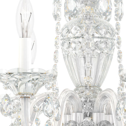 Sterling 6-Light Chandelier in Silver with Swarovski Crystal
