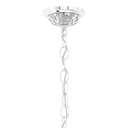 Sterling 7-Light Chandelier in Silver with Swarovski Crystal