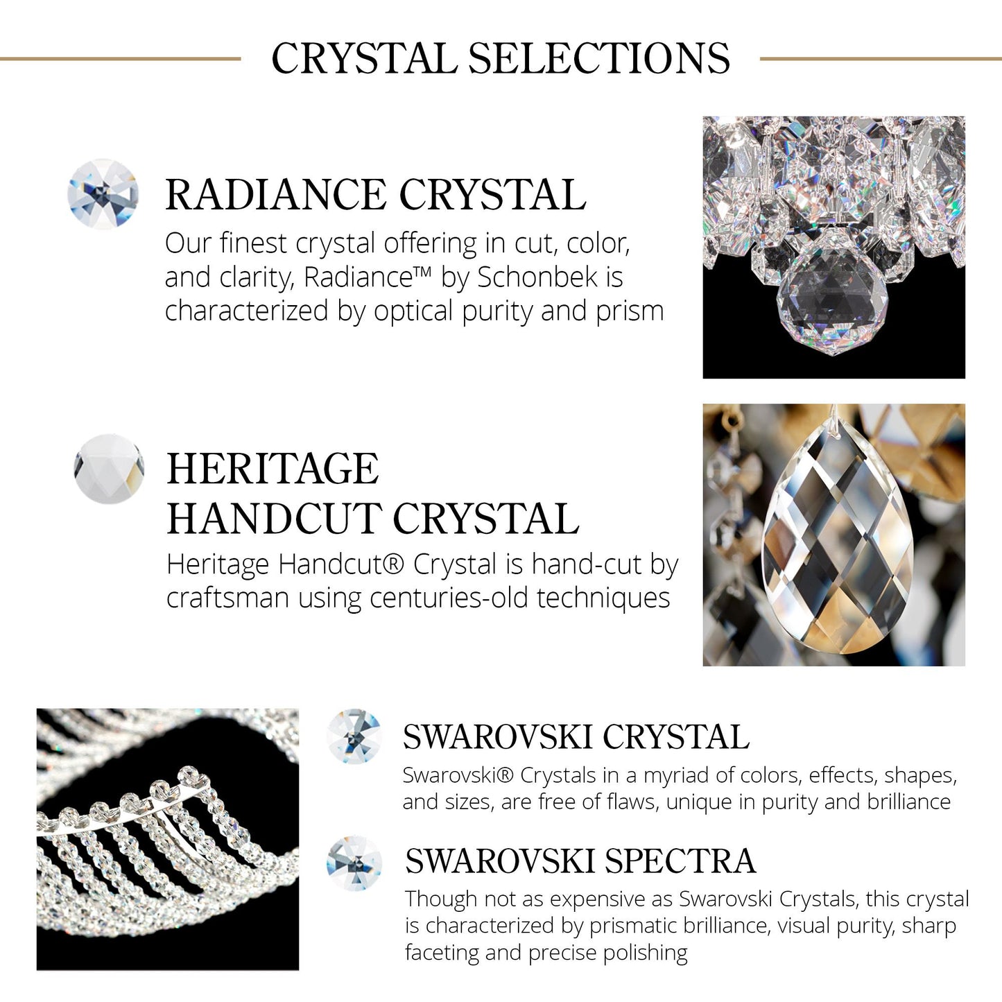 Sterling 7-Light Chandelier in Silver with Swarovski Crystal