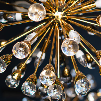 Striking Round Contemporary Chandelier