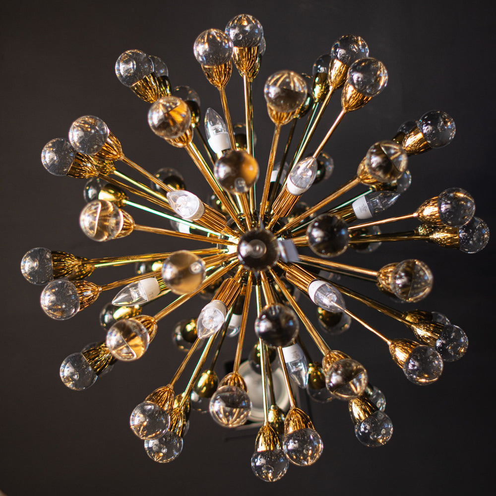 Striking Round Contemporary Chandelier