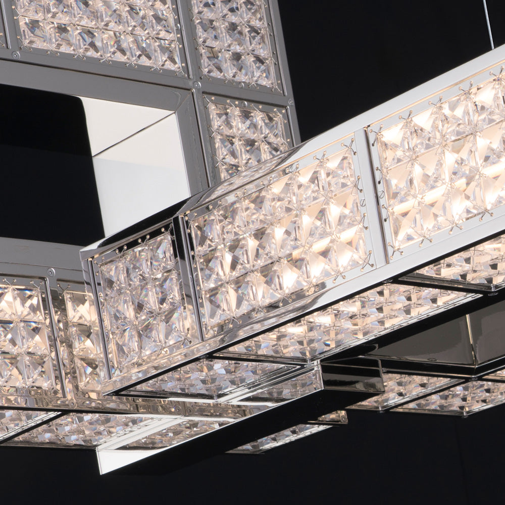 Stunning Italian Modern Designer Crystal Chandelier