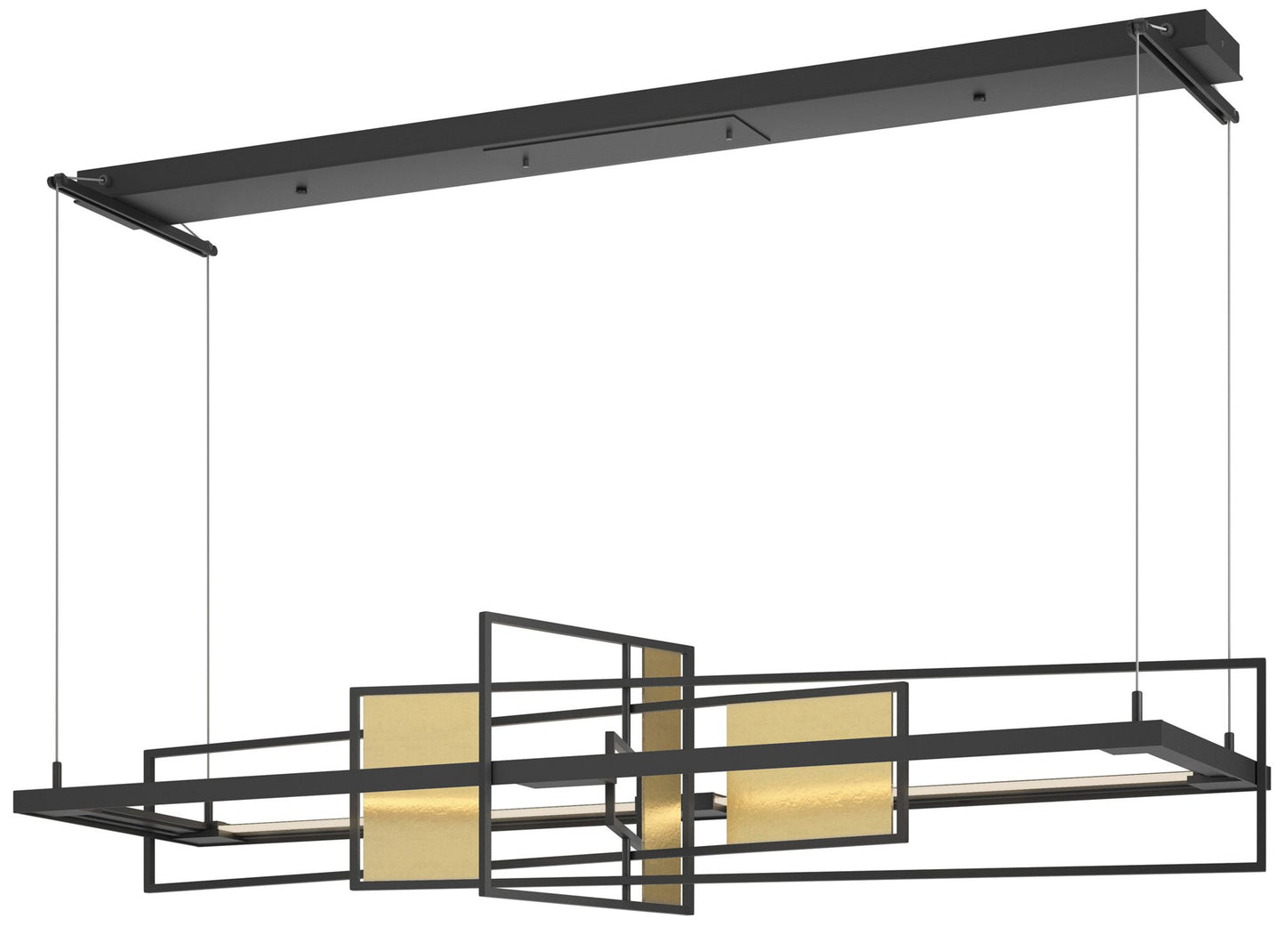 Summer LED Pendant - Black - Modern Brass