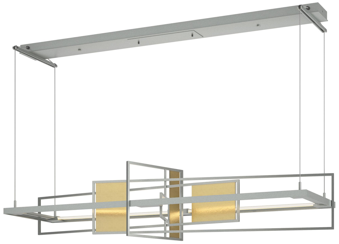 Summer LED Pendant - Platinum - Modern Brass