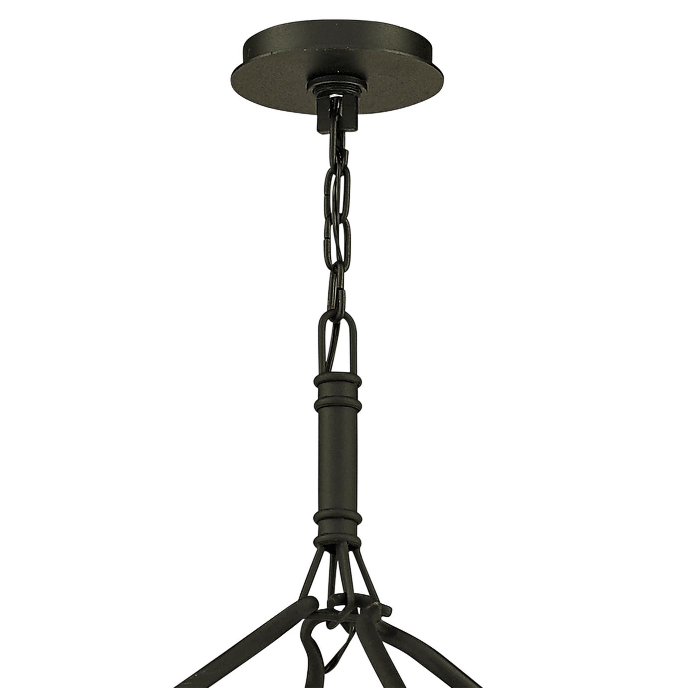 Sutton 44" Wide Textured Black 20-Light Chandelier