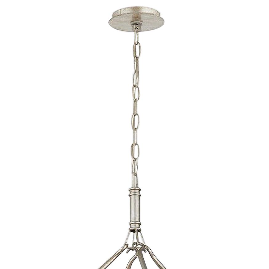 Sutton 61"W Champagne Silver 16-Light Wagon Wheel Chandelier