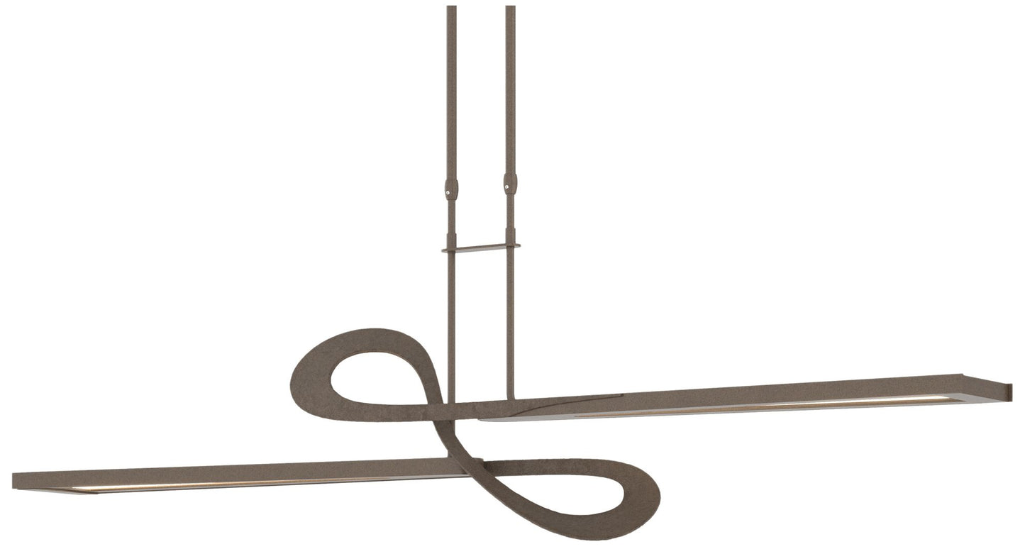 Switchback 49.8" Wide Bronze Long LED Pendant