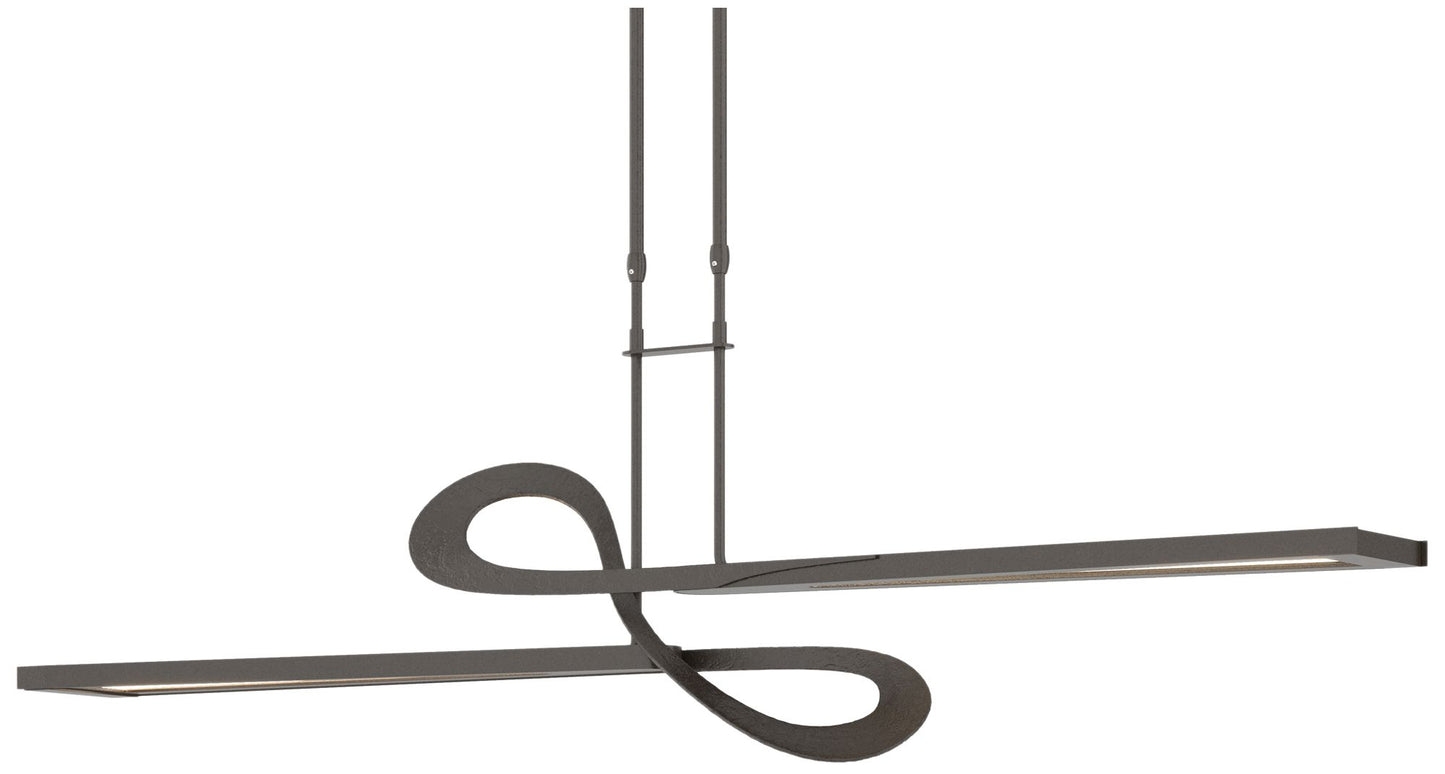 Switchback 49.8" Wide Oil Rubbed Bronze Long LED Pendant