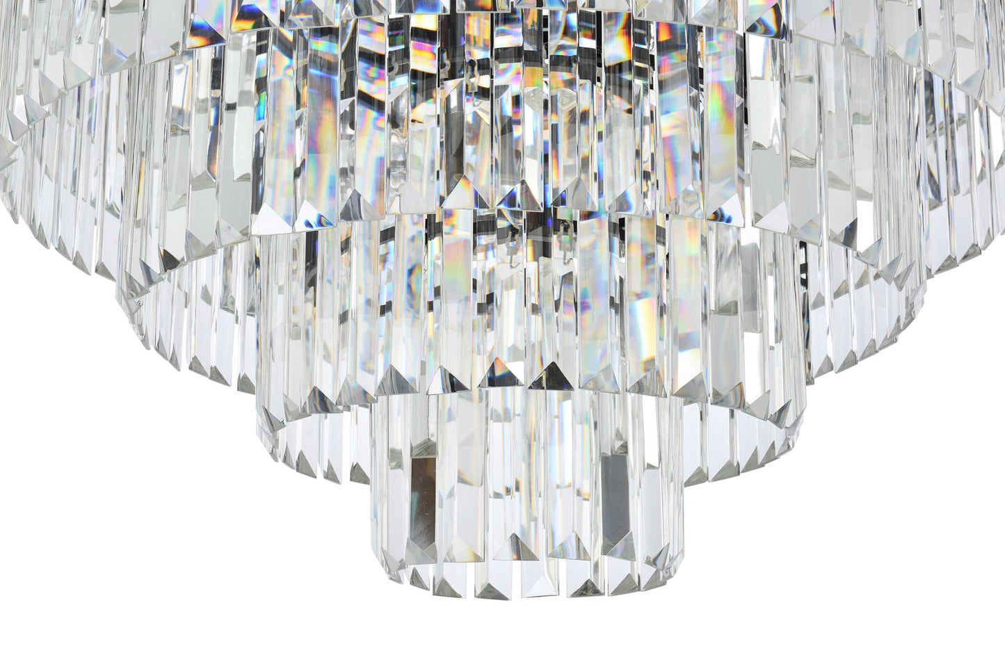 Sydney 33 Lt Matte Black Chandelier Clear