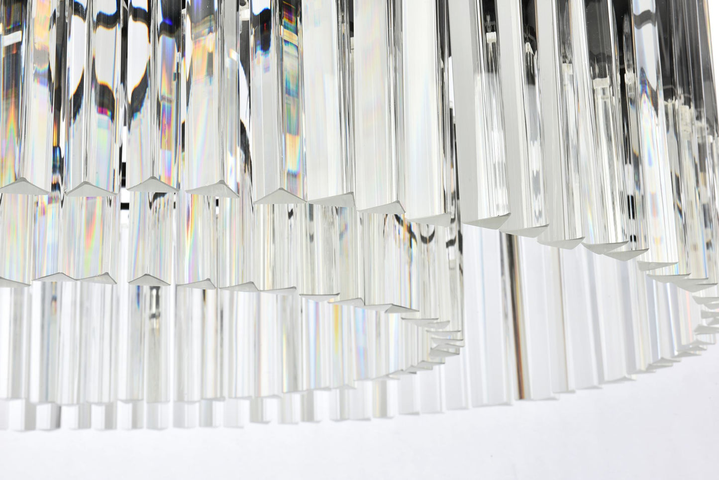 Sydney 43 1/2" Wide Matte Black Crystal 10-Light Chandelier