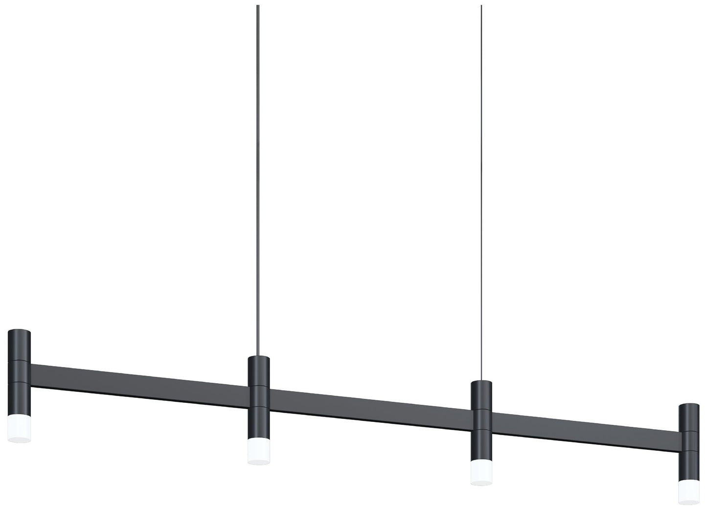 Systema Staccato 4-Light Linear Pendant w/20' Cord - Satin Black