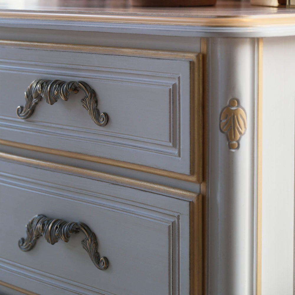 Tall Louis Style Chest Of Drawers