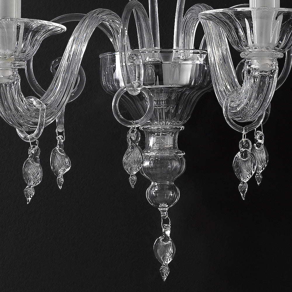 Traditional Clear Glass Wall Light