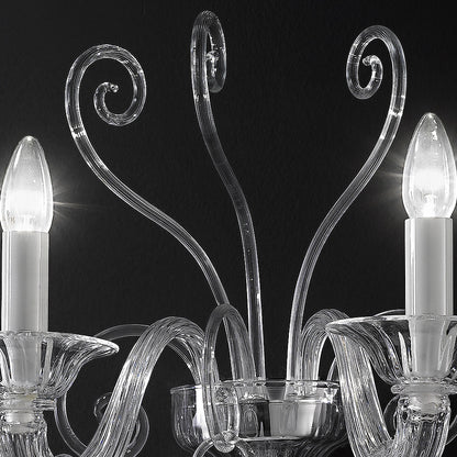 Traditional Clear Glass Wall Light