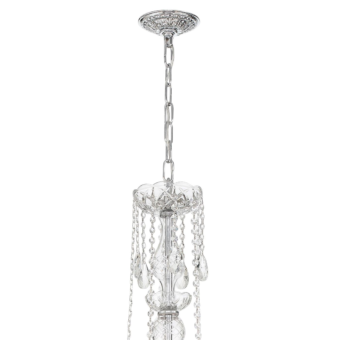 Traditional Crystal 25 Light Polished Chrome Chandelier