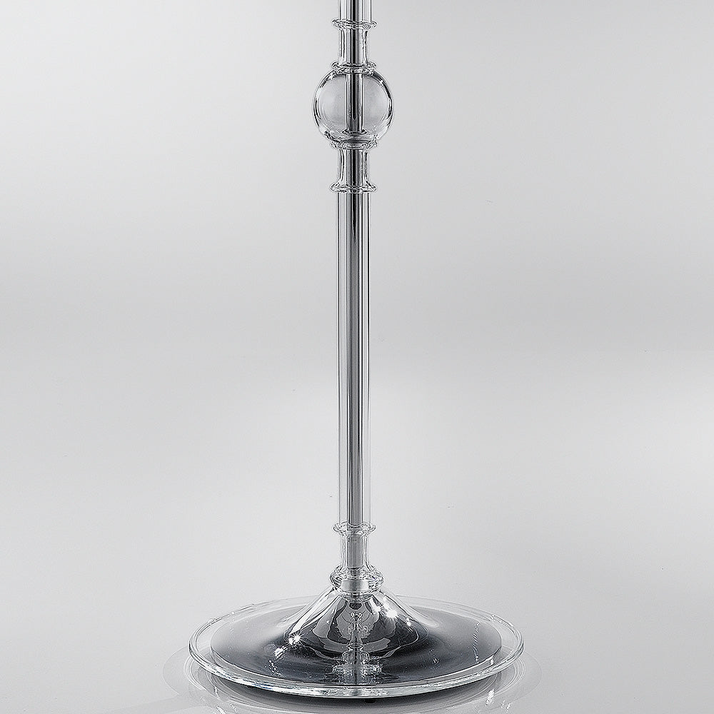 Traditional Floor Lamp With Red Crystal Drops