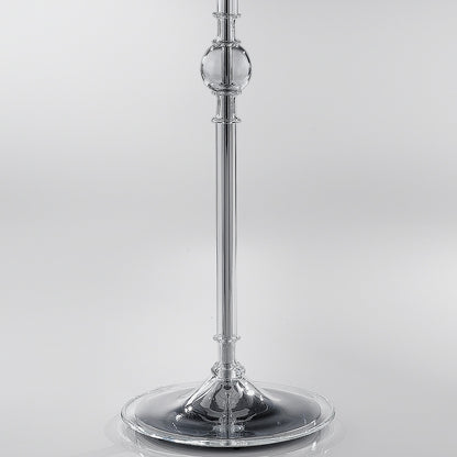 Traditional Floor Lamp With Red Crystal Drops