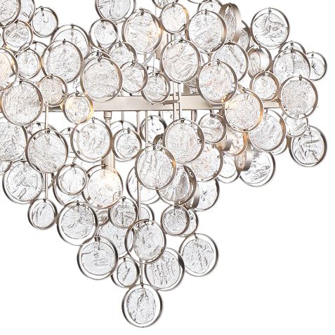 Trento 40 1/4" Wide Champagne Silver 12-Light Oval Chandelier