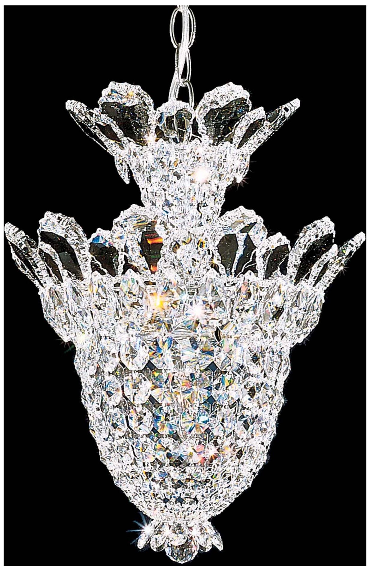 Trilliane 17"H x 12.5"W 5-Light Crystal Chandelier in Silver