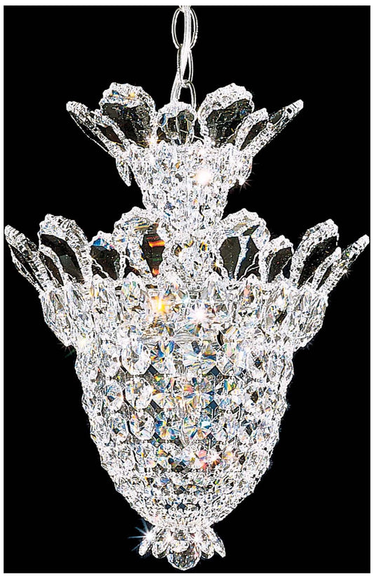 Trilliane 17"H x 12.5"W 5-Light Crystal Chandelier in Silver