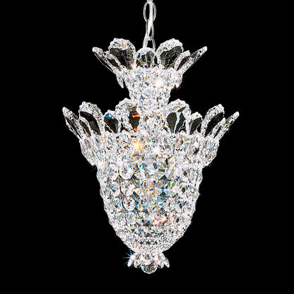 Trilliane 17"H x 12.5"W 5-Light Crystal Chandelier in Silver