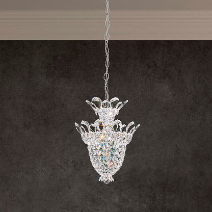 Trilliane 17"H x 12.5"W 5-Light Crystal Chandelier in Silver