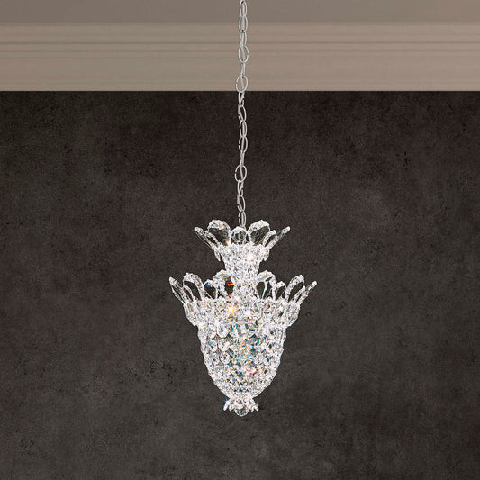 Trilliane 17"H x 12.5"W 5-Light Crystal Chandelier in Silver
