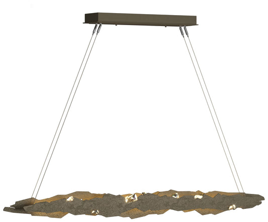 Trove 52.6"W Crystal Accented Soft Gold Standard LED Pendant