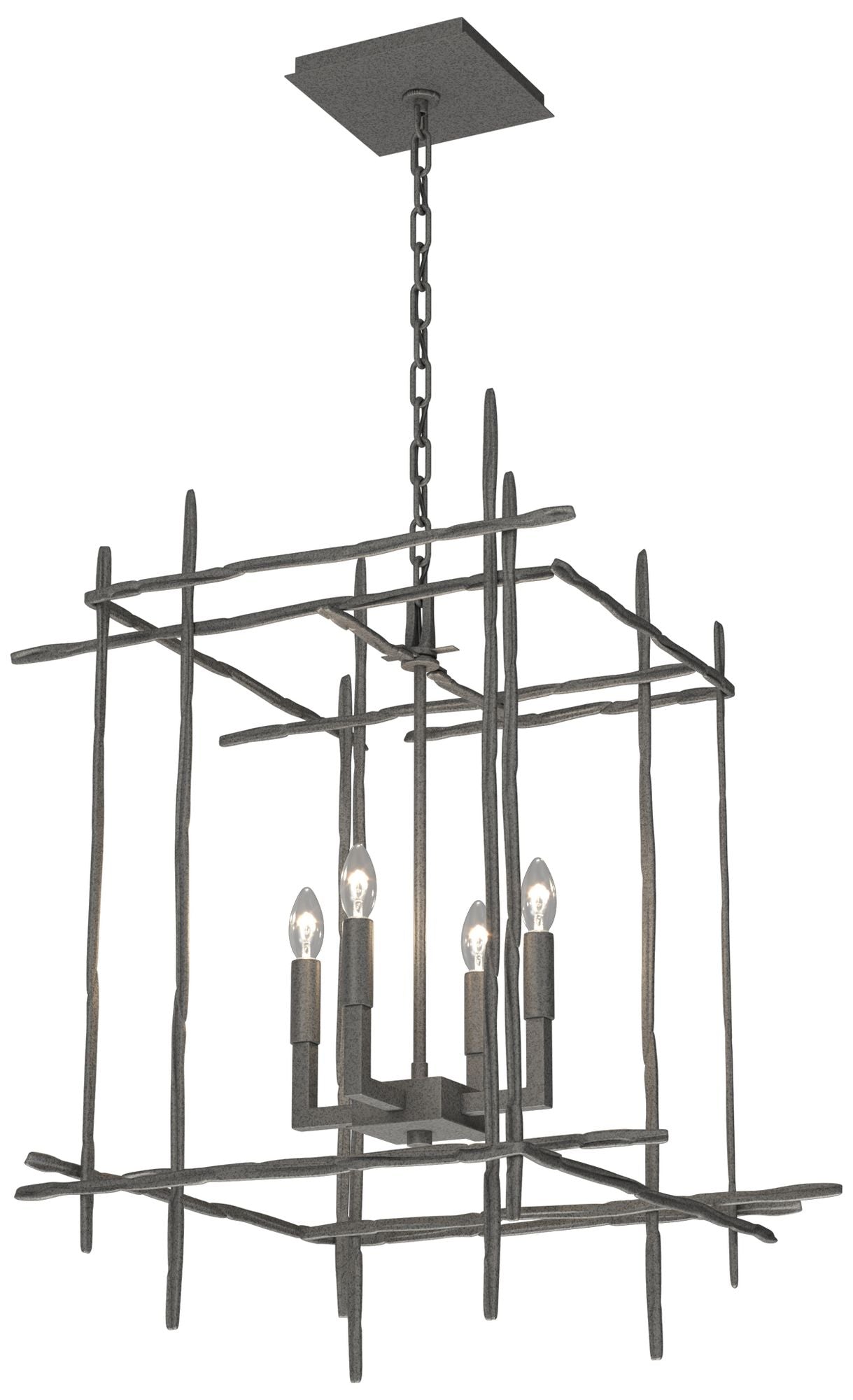 Tura 20" Wide 4-Light Natural Iron Medium Chandelier