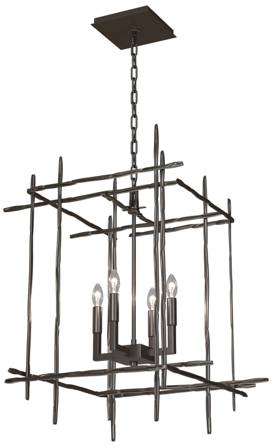 Tura 20" Wide 4-Light Oil Rubbed Bronze Medium Chandelier