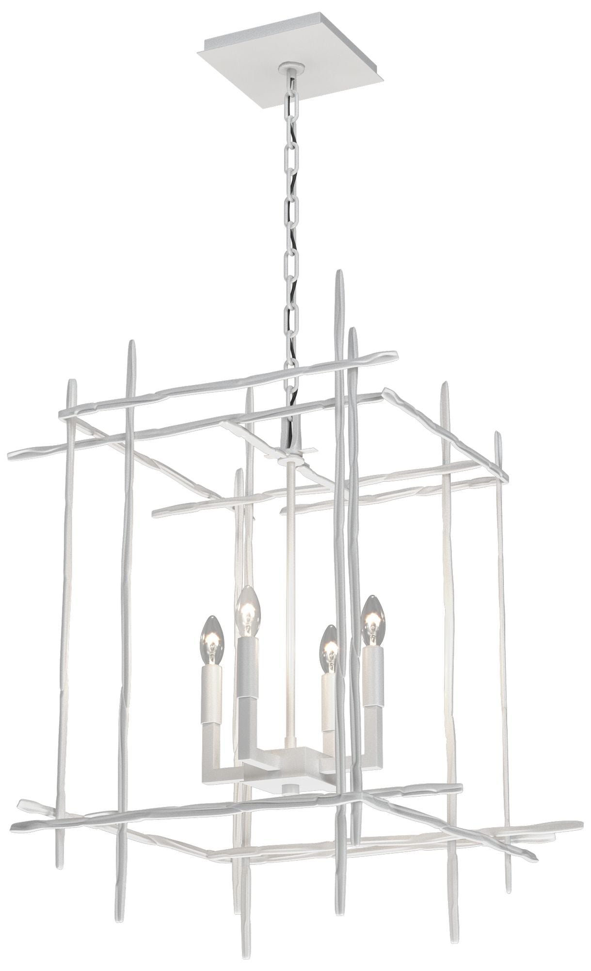 Tura 20" Wide 4-Light White Medium Chandelier