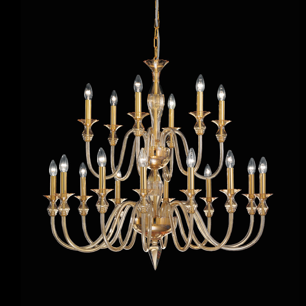 Two Tier Murano Glass Chandelier