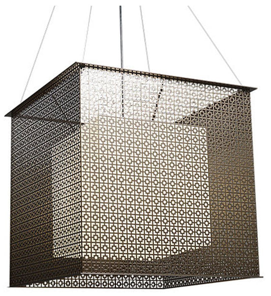 UltraLights Clarus 24"W Cast Bronze and Opal 0-10V LED Pendant Light