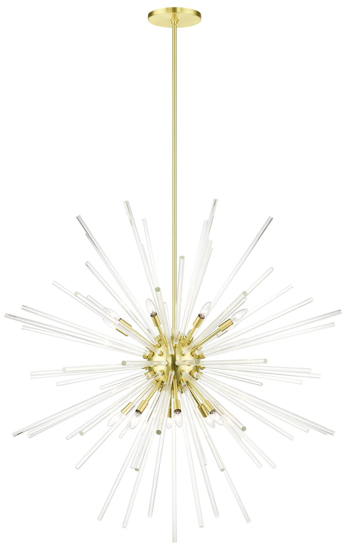 Utopia 16 Light Satin Brass Foyer Pendant Chandelier