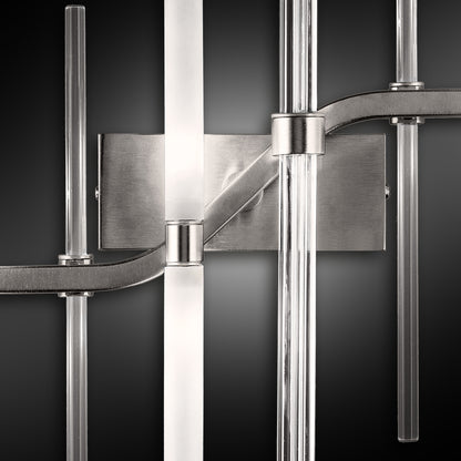 Vertical Murano Glass Tube Wall Light