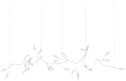 Vines 158 1/2" Wide White 26-Light LED Island Pendant Light