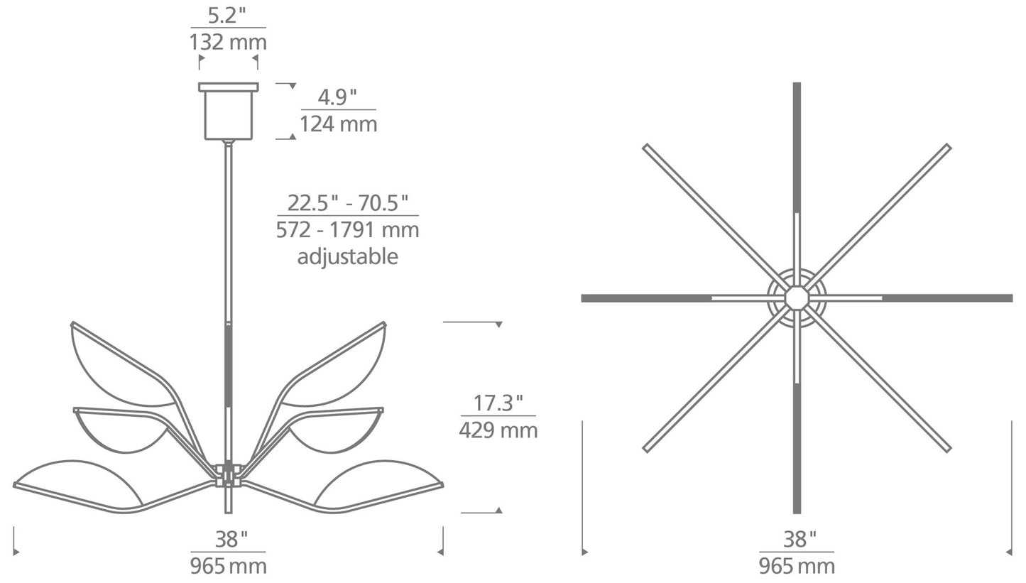 Visual Comfort Belterra 38" Wide Black LED Chandelier