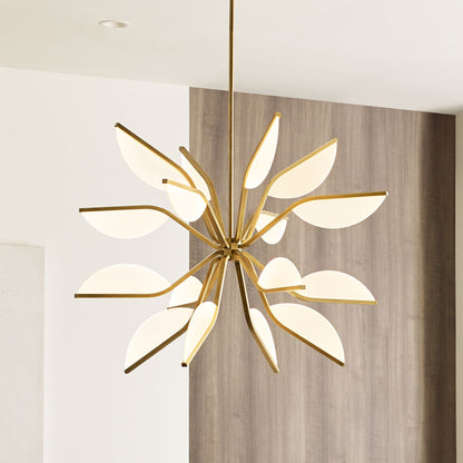 Visual Comfort Belterra 38" Wide Brass Globe LED Chandelier