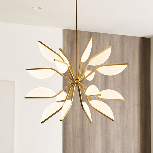 Visual Comfort Belterra 38" Wide Brass Globe LED Chandelier