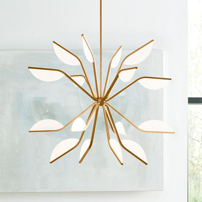 Visual Comfort Belterra 43"W Natural Brass LED Chandelier