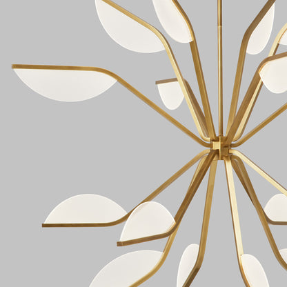 Visual Comfort Belterra 43"W Natural Brass LED Chandelier