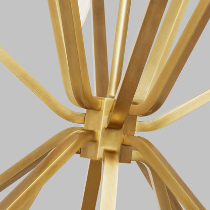 Visual Comfort Belterra 43"W Natural Brass LED Chandelier