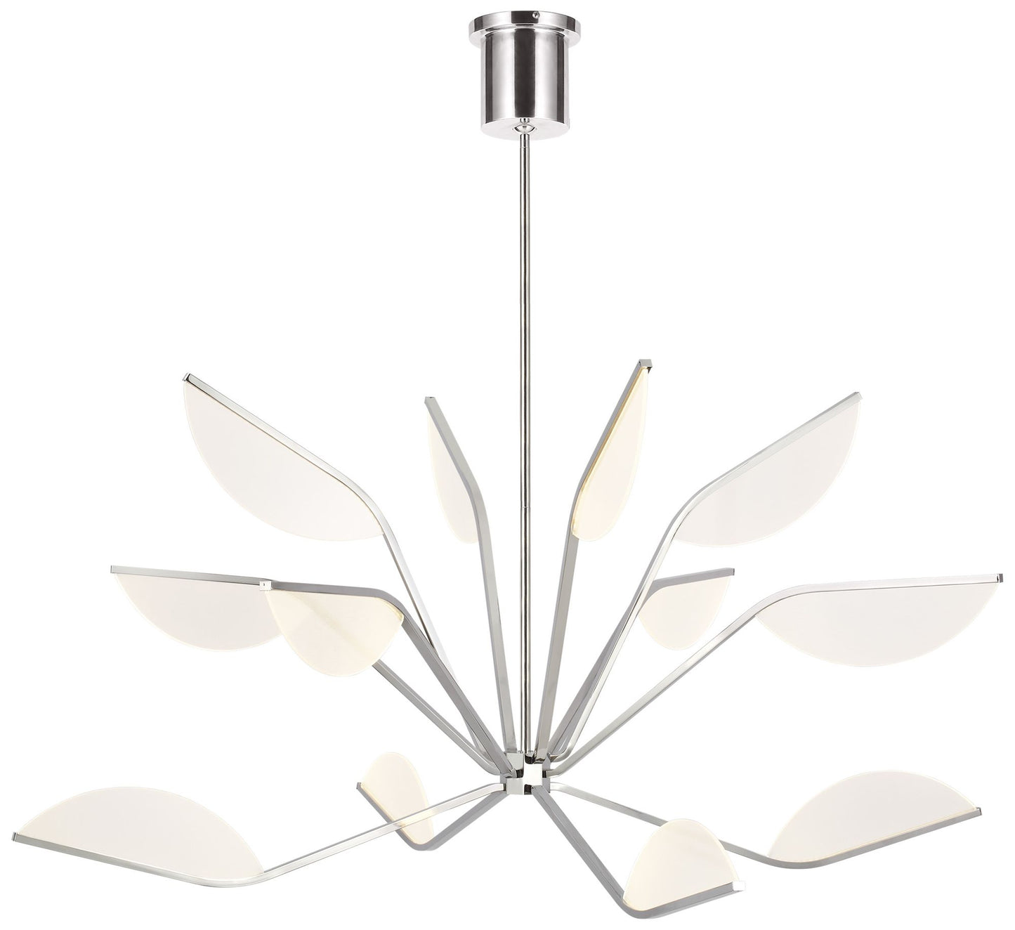 Visual Comfort Belterra 48" Polished Nickel LED Chandelier