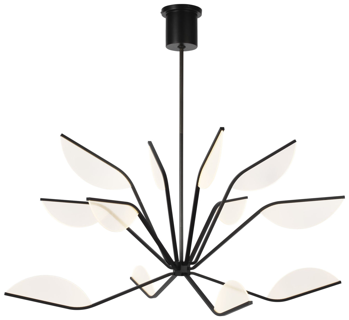 Visual Comfort Belterra Matte Black 48" Wide LED Chandelier