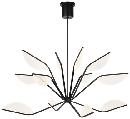 Visual Comfort Belterra Matte Black 48" Wide LED Chandelier