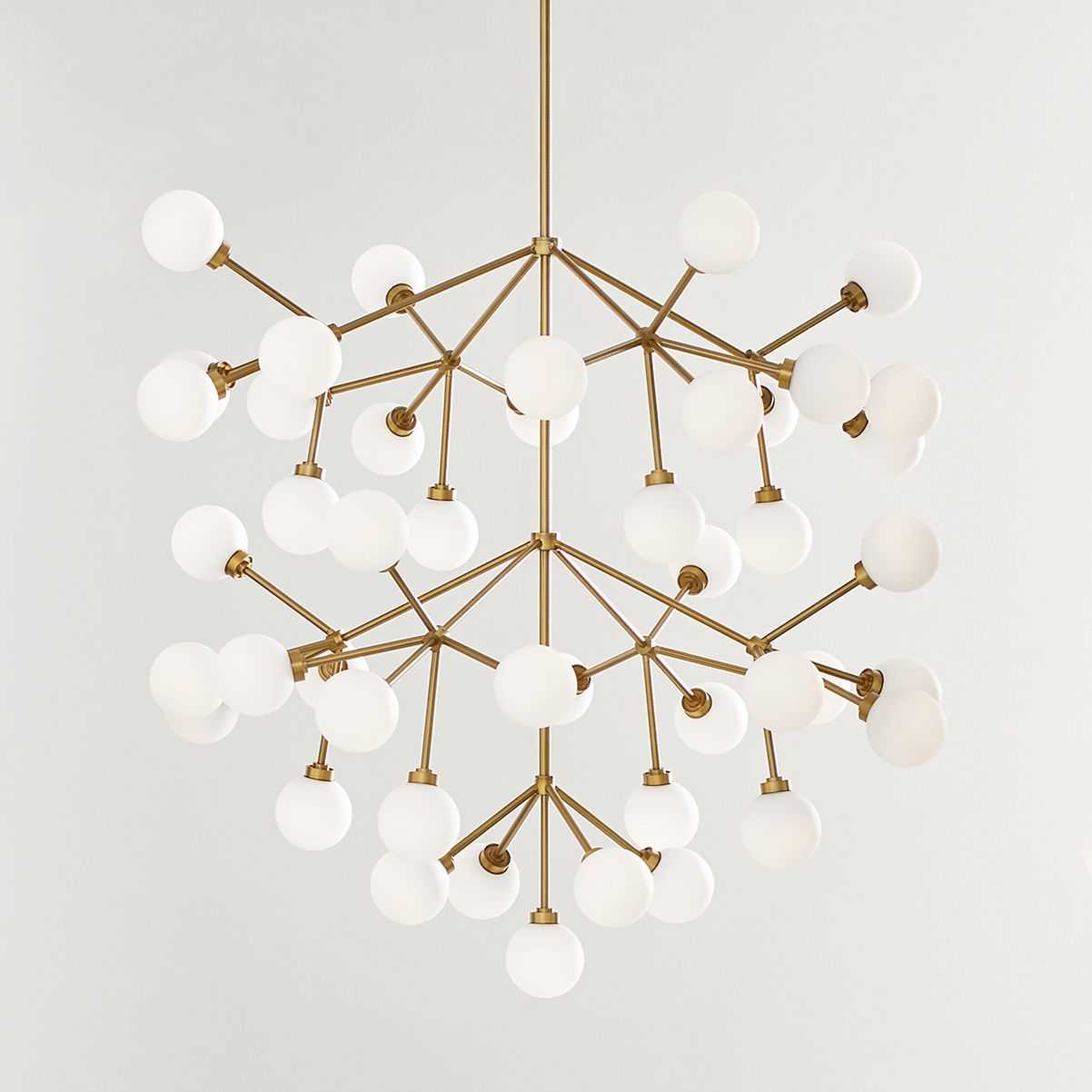 Visual Comfort Mara 32 1/2"W Brass 45-Light LED Chandelier