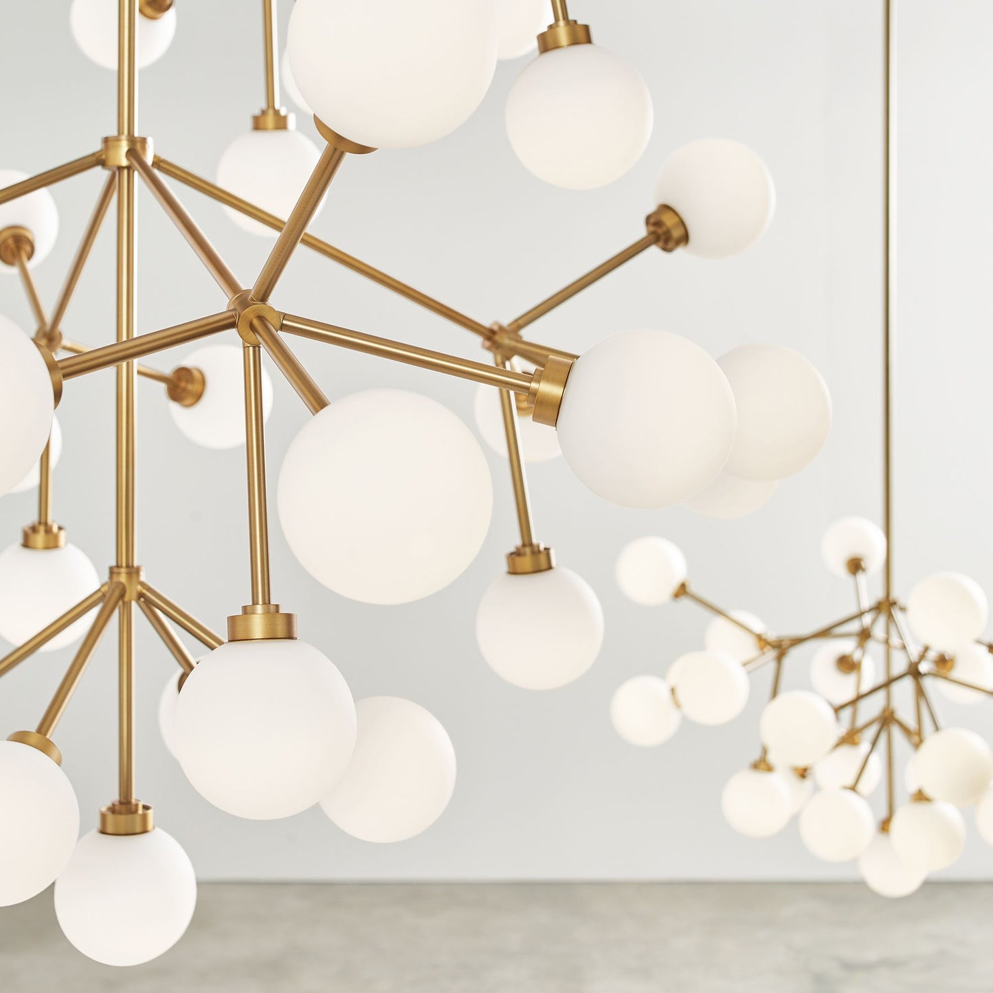 Visual Comfort Mara 32 1/2"W Brass 45-Light LED Chandelier