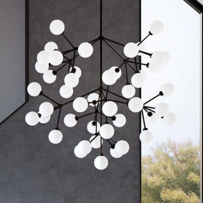 Visual Comfort Mara 32"W Matte Black LED 45-Light Chandelier